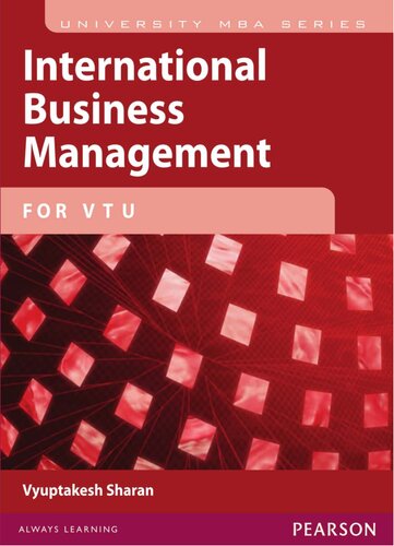 International Business Management : For VTU.