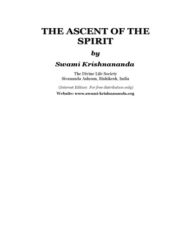 The Ascent of the Spirit