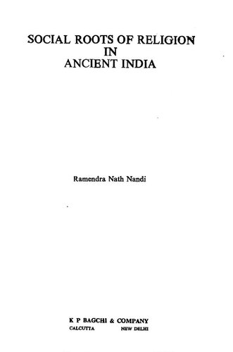 Social Roots of Religion in Ancient India