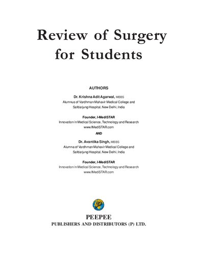 Review of Surgery for Students