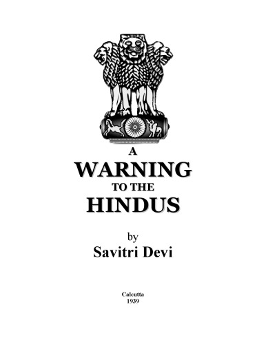 Warning To The Hindus