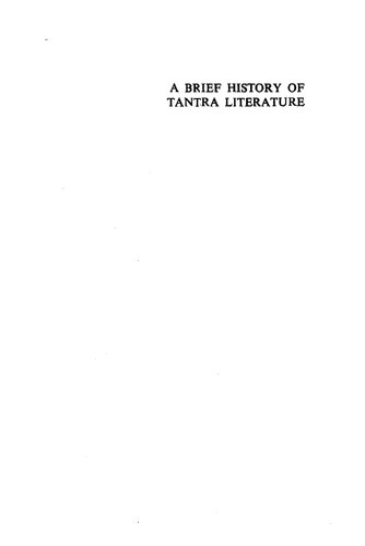 Brief History Of Tantra Literature