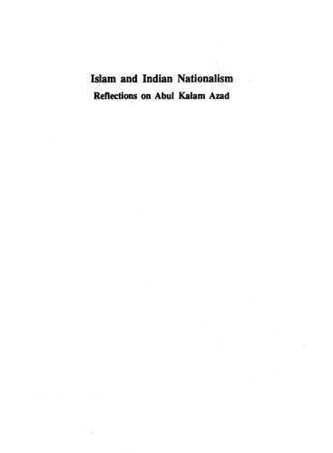 Islam and Indian Nationalism