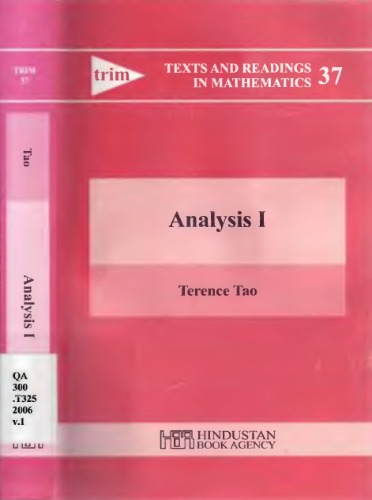 Analysis I