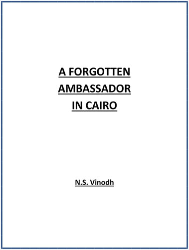 A Forgotten Ambassador in Cairo