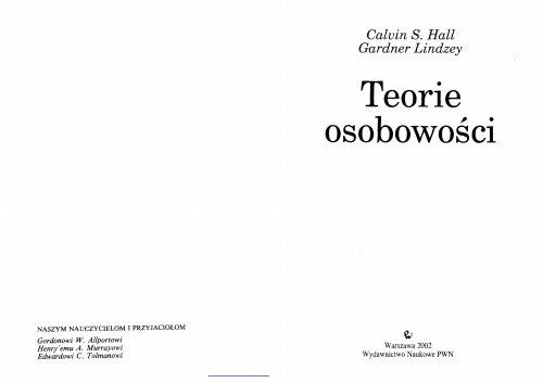 Teorie osobowości