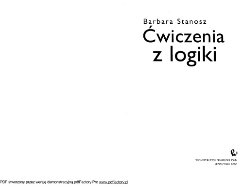 Cwiczenia z logiki