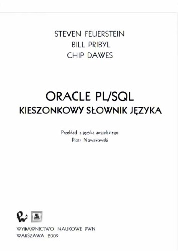 Oracle PL/SQL : kieszonkowy słownik języka