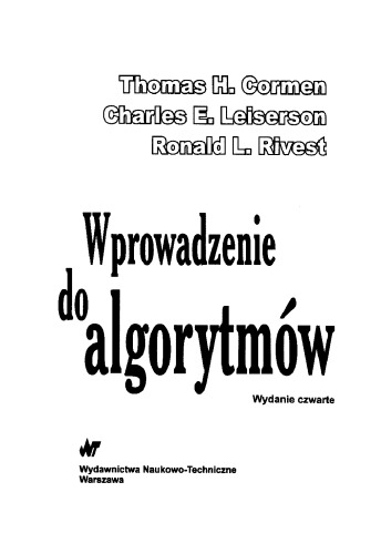 Wprowadzenie do algorytmów