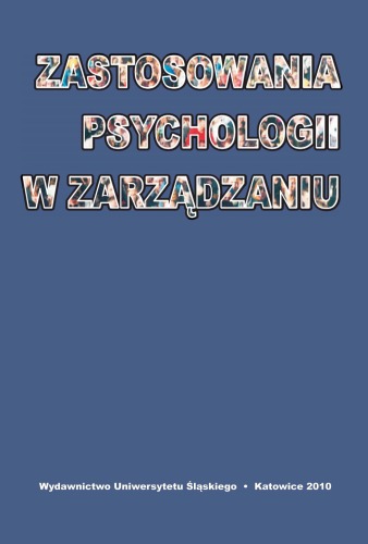 Zastosowania Psychologii W Zarzadzaniu