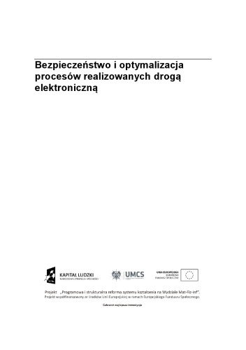 Bezpieczeństwo i optymalizacja procesów realizowanych drogą elektroniczną