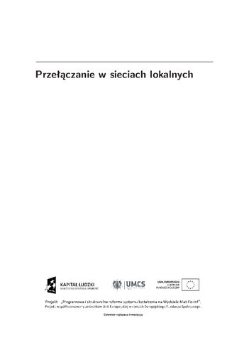 Przełączanie w sieciach lokalnych