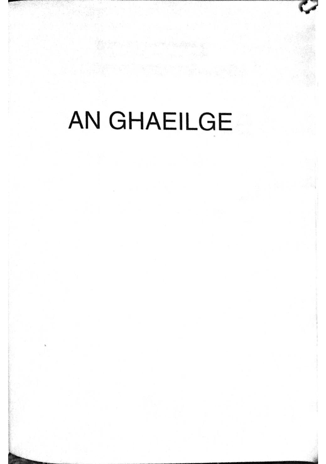 An Ghaeilge