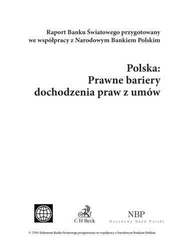 Polska : prawne bariery dochodzenia praw z umów