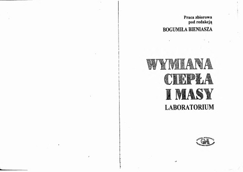 Wymiana ciepła i masy : laboratorium : praca zbiorowa