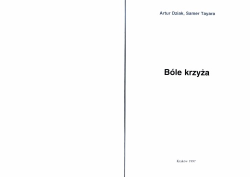 Bóle krzyża