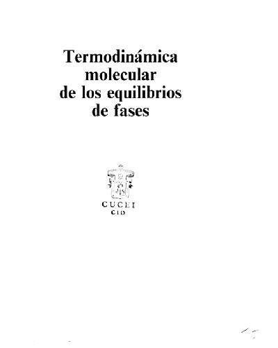 Termodinamica Molecular   3 Edicion (Spanish Edition)