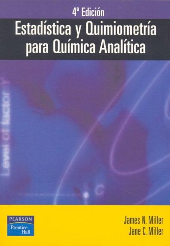 Estadistica Y Quimiometria Para Quimica Analitica