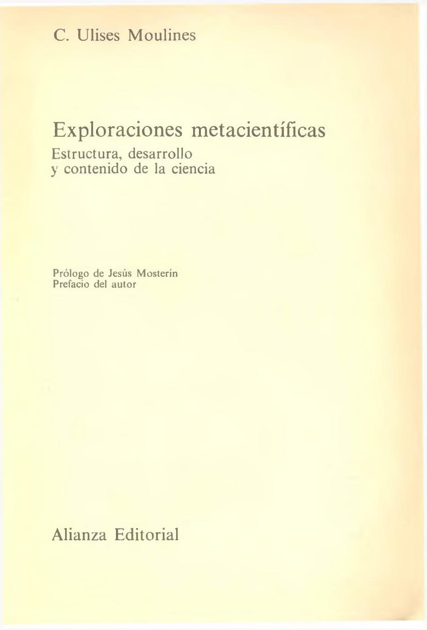 Exploraciones Metacientڳificas