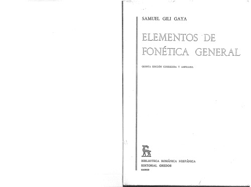 Elementos de fonética general