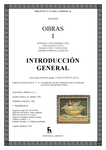 Obras (luciano) vol. 4 (B. CL&Aacute;SICA GREDOS) (Spanish Edition)