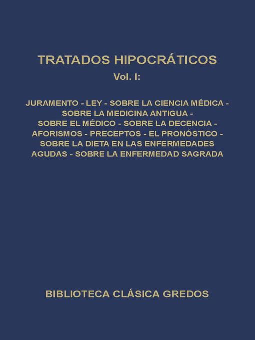 Tratados hipocráticos I