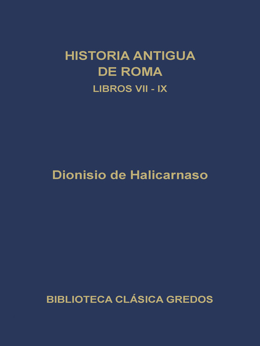 Historia antigua de Roma. Libros VII-IX