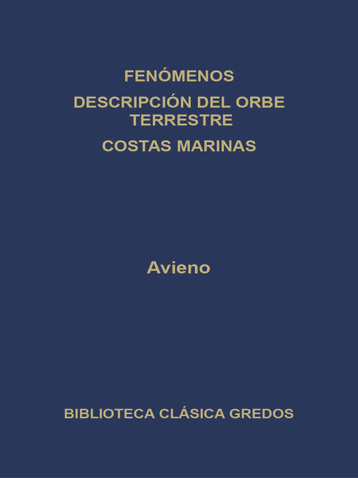 Fenómenos. Descripción del Orbe terrestre. Costas marinas.