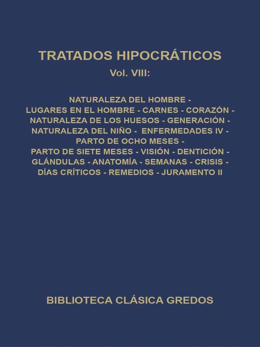 Tratados hipocráticos VIII