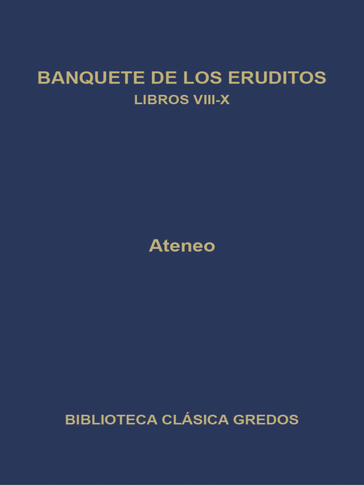 Banquete de los eruditos. Libros VIII-X