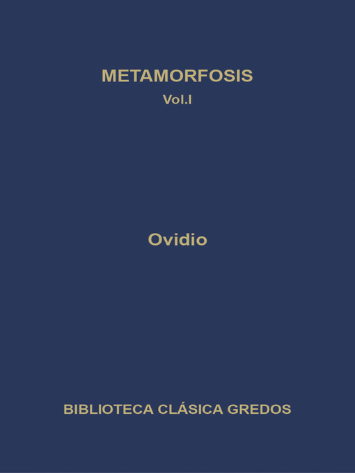 Metamorfosis. Libros I-V