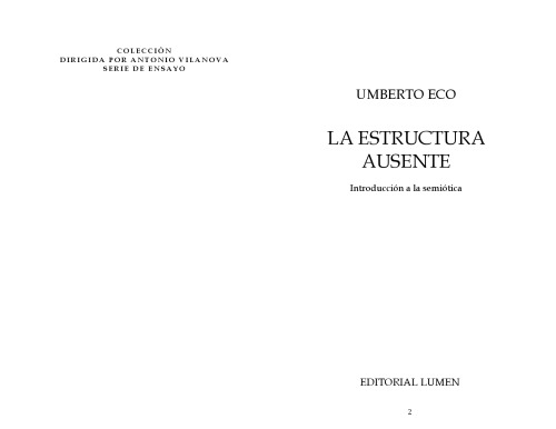 La estructura ausente