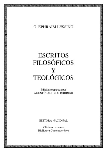 Escritos filosóficos y teológicos