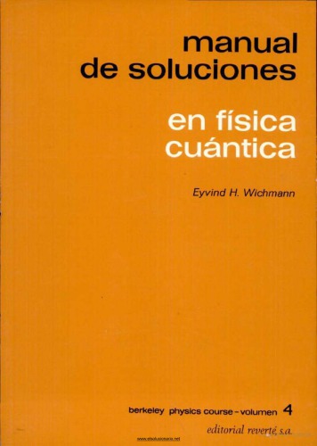 Manual de soluciones de física cuántica