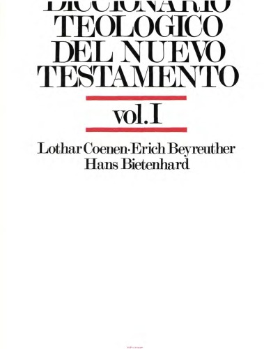Diccionario teologico del Nuevo Testamento