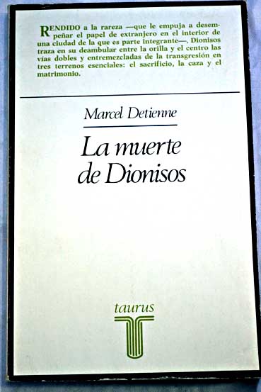 La muerte de Dionisos