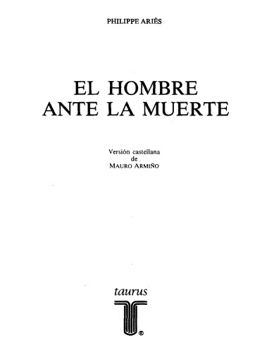 El Hombre ante la muerte