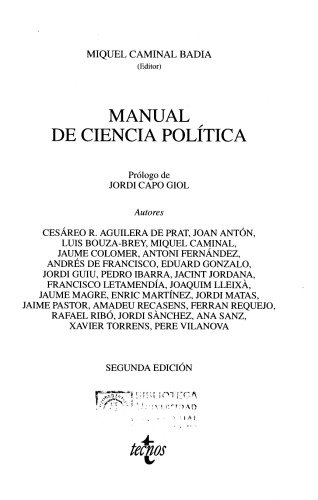 Manual De Ciencia Politica