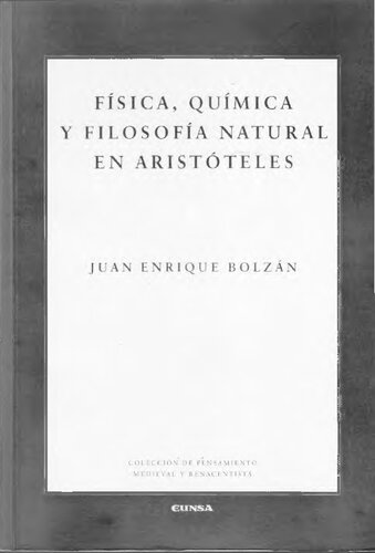 Física, química y filosofía natural en Aristóteles