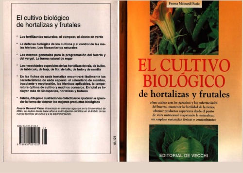 Cultivo Biologico de Hortalizas y Frutales (Spanish Edition)