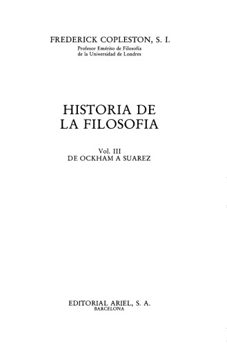 Historia de la filosofía