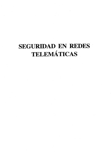 Seguridad en redes telemáticas