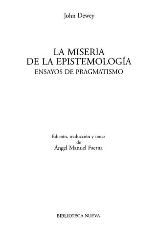 La Miseria de La Epistemologia