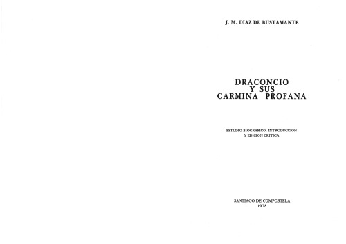 Draconcio y Sus Carmina Profana