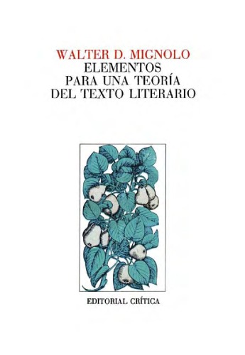 Elementos Para Una Teori&amp;#X301;A Del Texto Literario