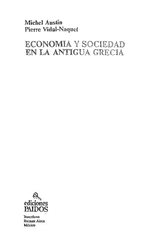 Economia y sociedad en la antigua Grecia