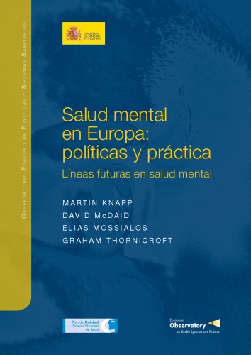 Salud mental en Europa: políticas y práctica : líneas futuras en salud mental