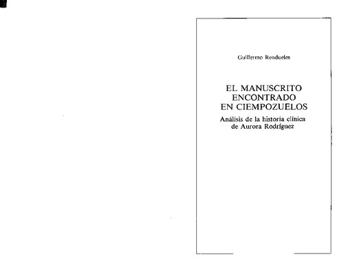 El manuscrito encontrado en Ciempozuelos