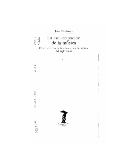 La emancipación de la música el alejamiento de la mímesis en la estética del siglo XVIII