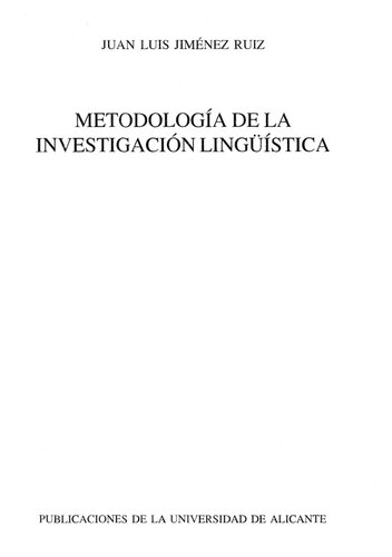 Metodología de la investigación lingüística